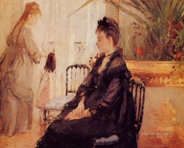 Interior Berthe Morisot Pinturas al óleo
